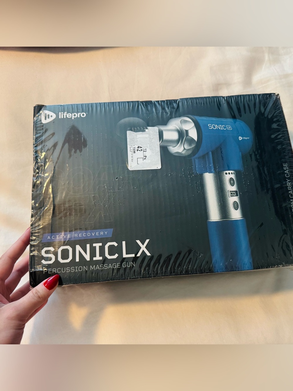 Brand New! LifePro SONICLX Blue Percussion Massage Gun Model LP-SNCLX-BLU
